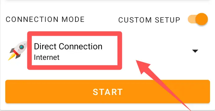 Custom Setup Selection